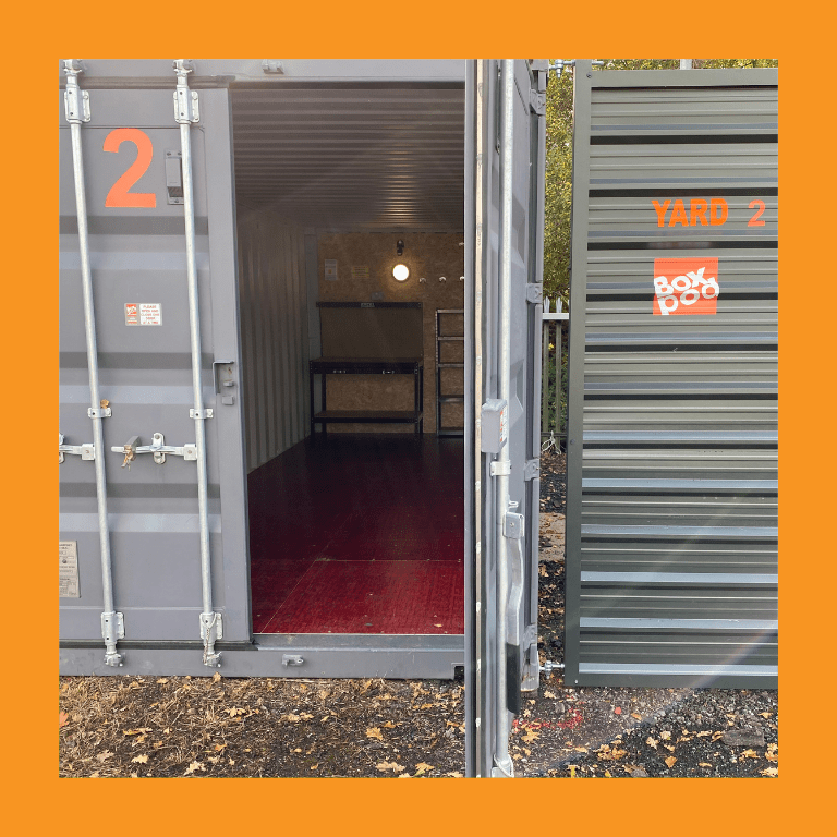 self storage units and yard